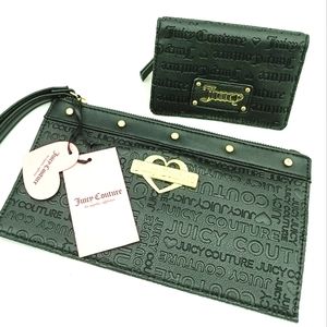 Womens Juicy Couture Wristlet with Matching Wallet